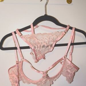 Crotchless Lingerie Set
